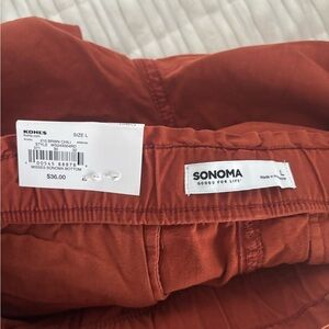Sonoma Rust-Red Capri Pants